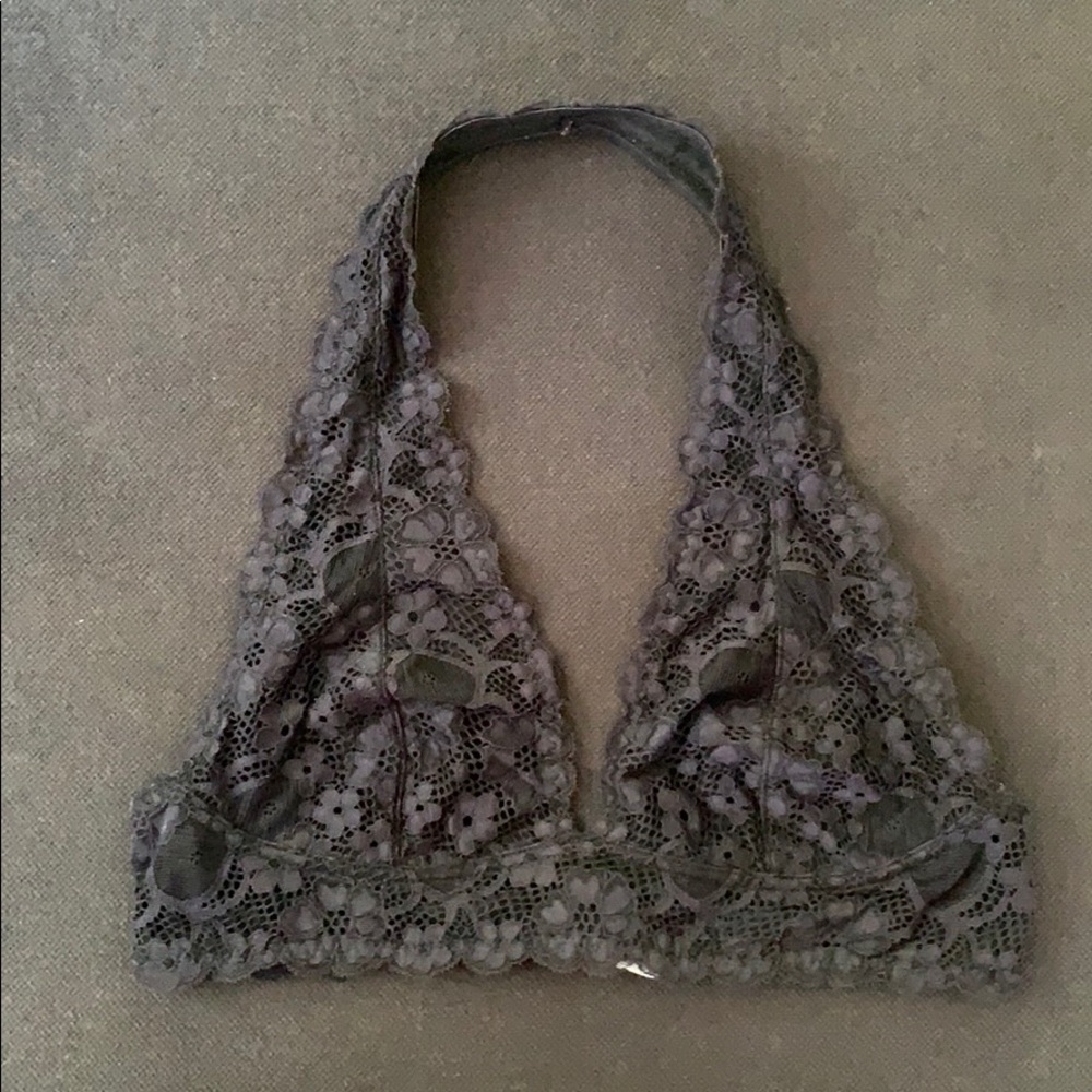 FREE PEOPLE Lace Halter Bra